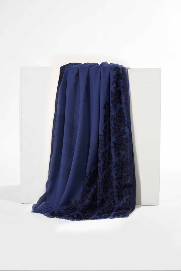 Blue Women Scarf-435082108