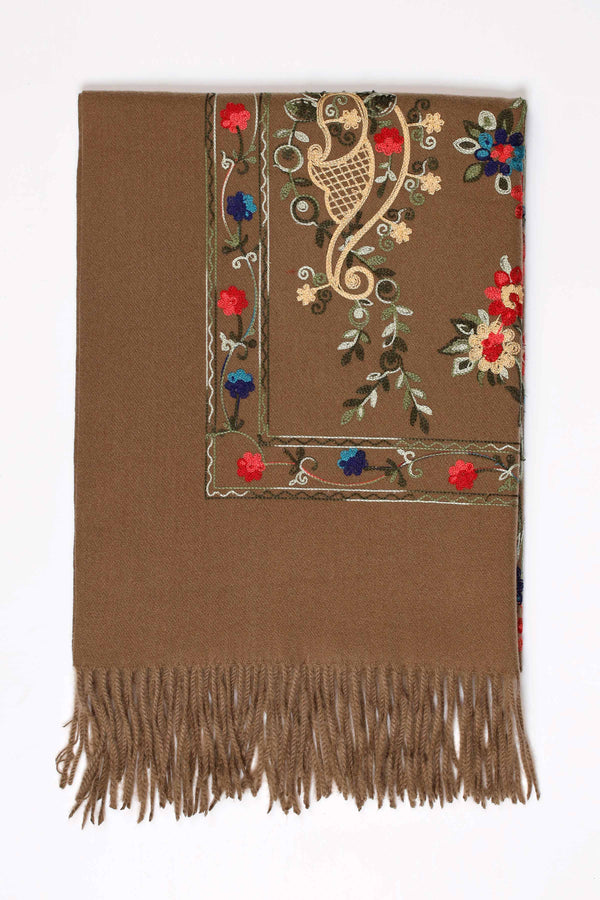 Khaki Women Shawl-439952130