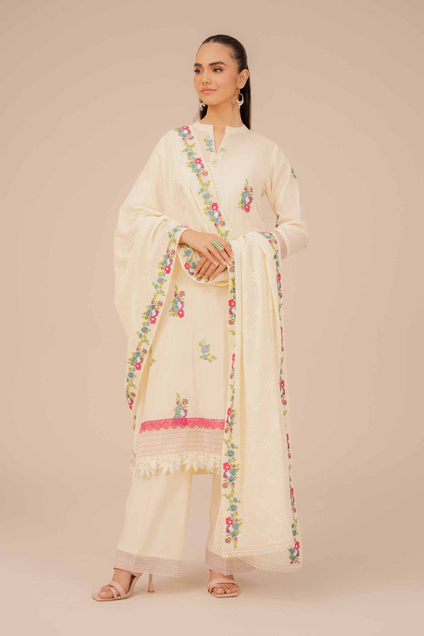 Embroidered  Dupatta - 42401996