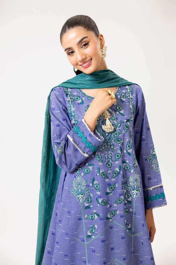 3 Piece - Jacquard Embroidered Suit - 42402086