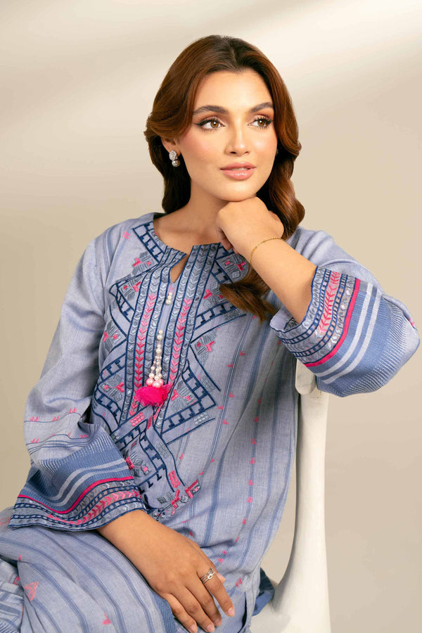 2 Piece - Jacquard Embroidered Suit - 42402159