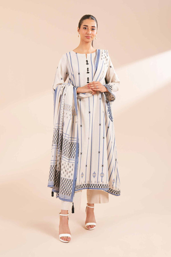 2 Piece - Jacquard Embroidered Suit - 42402162