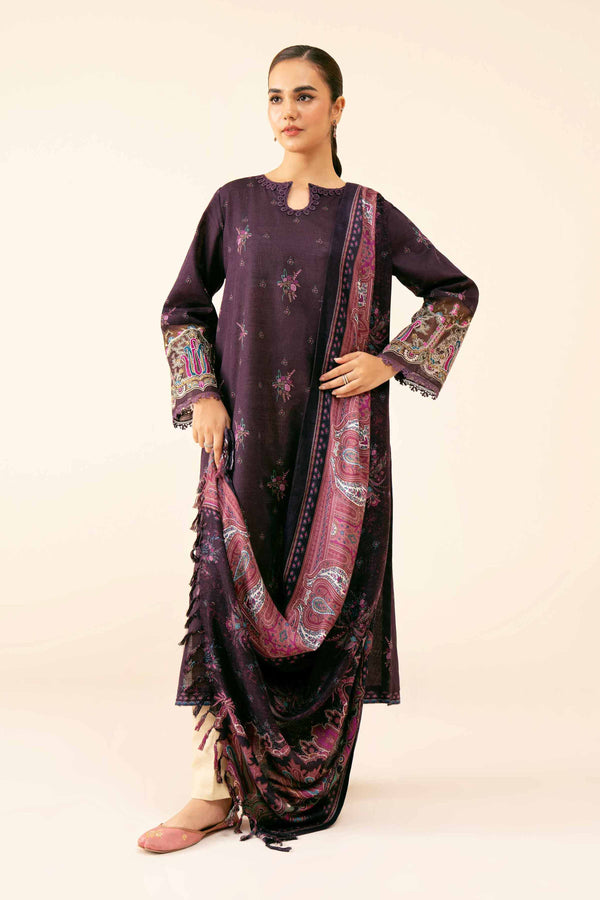 2 Piece - Printed Embroidered Suit - 42404406