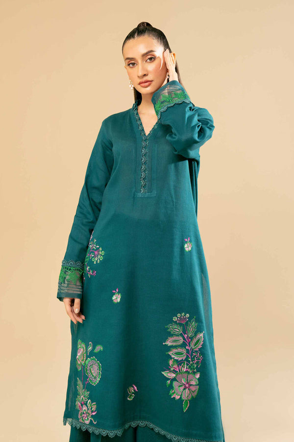 2 Piece - Dyed Embroidered Suit - 42404416