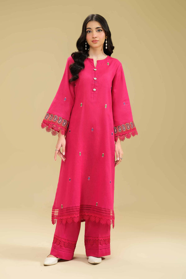 2 Piece - Dyed Embroidered Suit - 42404418