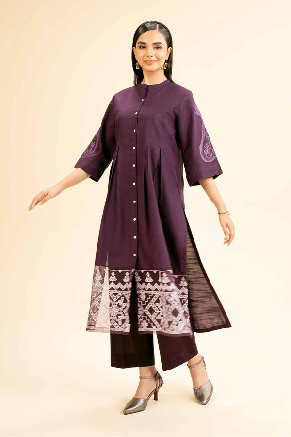 2 Piece - Dyed Embroidered Suit - 42404551