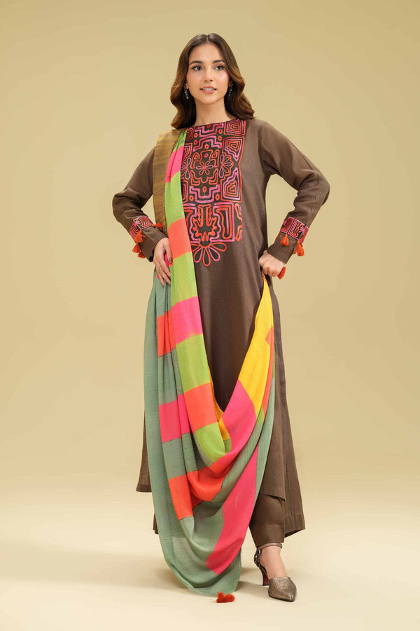 3 Piece - Embroidered Suit - 42404695