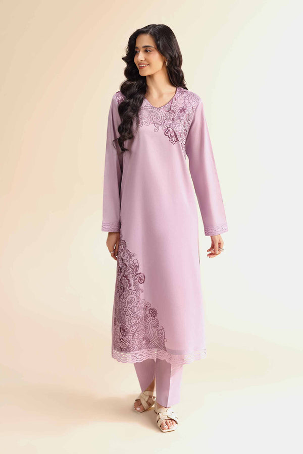 2 Piece - Dyed Embroidered Suit - 42501010