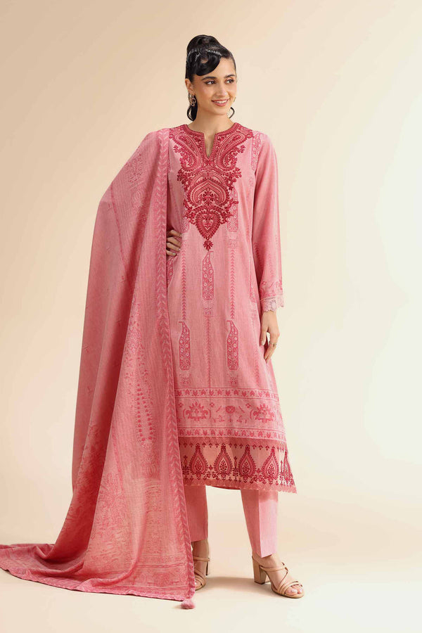 3 Piece - Jacquard Embroidered Suit - 42501050