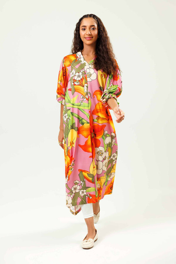 Printed Dress - AS24-101