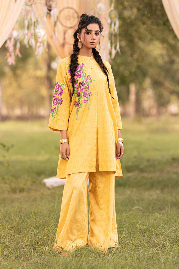 2 Piece - Embroidered Fustaan - FS24-64