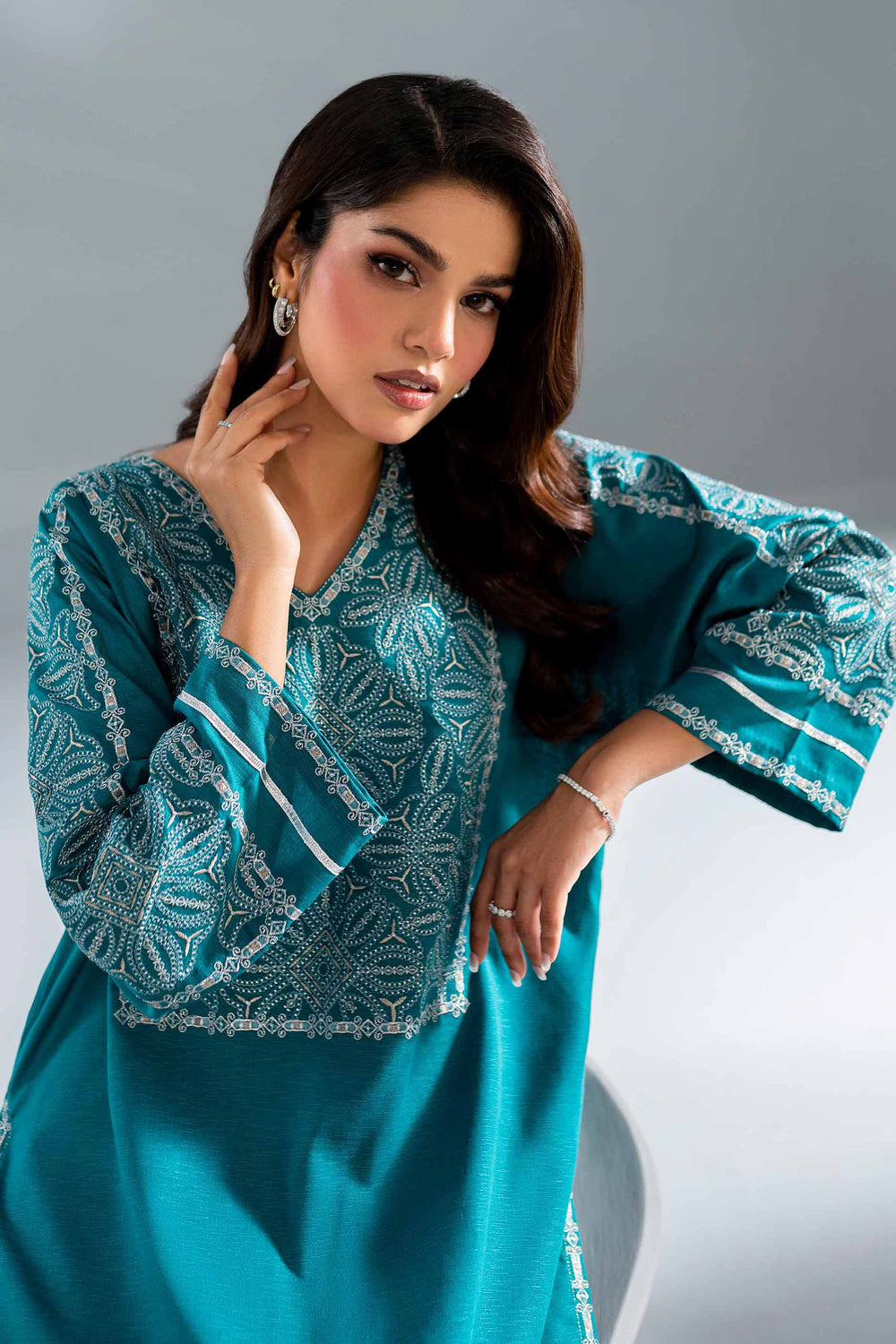 Stitched Printed Shirt Dupatta & Pant - 3 Piece - OTL-24-335