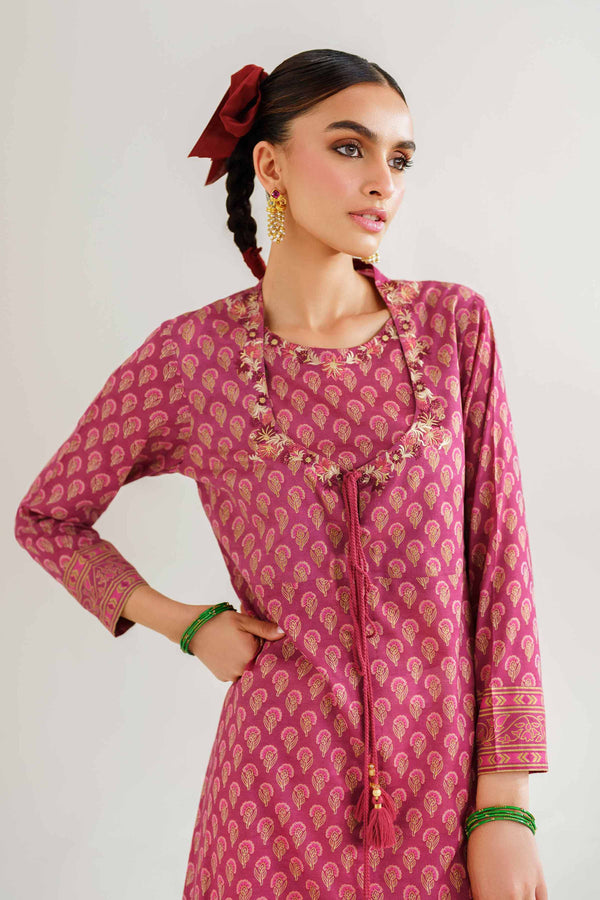 Printed Embroidered Shirt - PE24-422