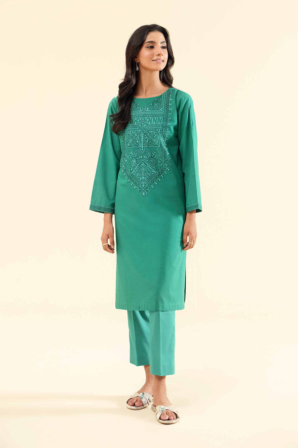 2-Piece - Embroidered Suit  - PS24-353