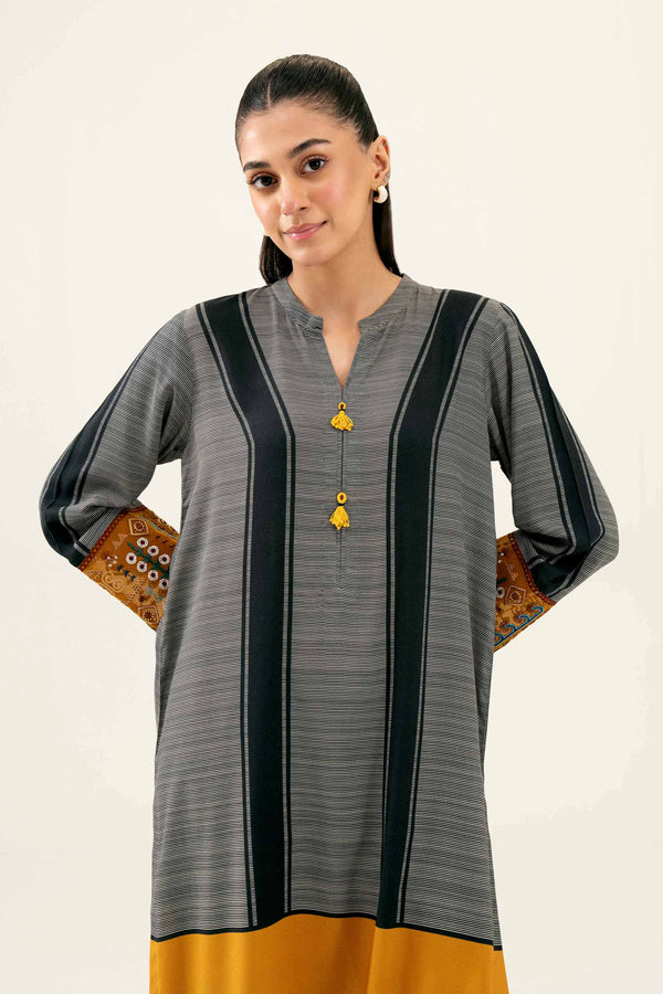 Printed Embroidered Shirt - PW24-117