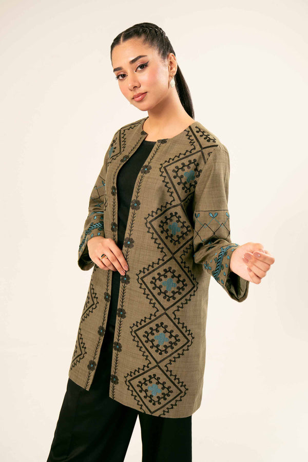 Printed Embroidered Jacket - PW24-230