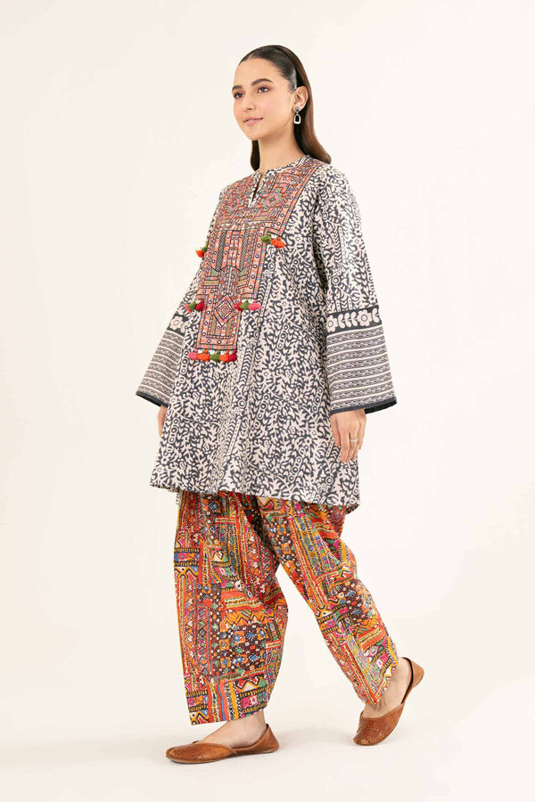 2 Piece - Printed Embroidered - PW24-422