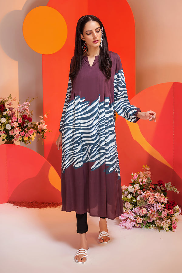 AS22-13-Printed Long Dress