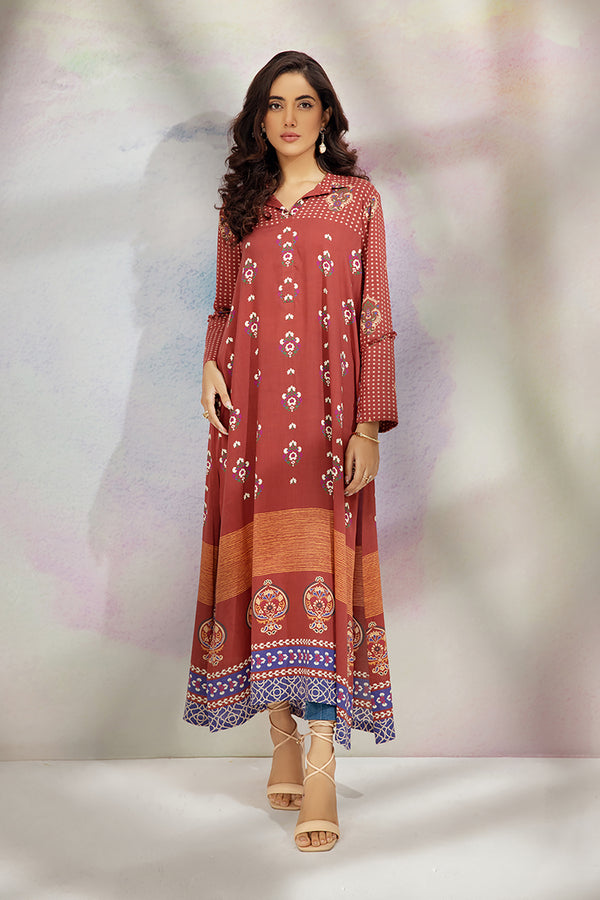 AS22-21-Printed Long Dress