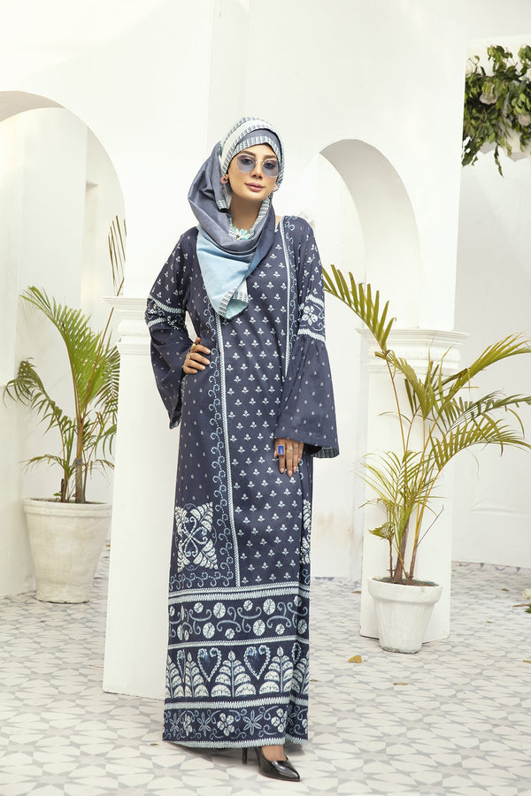 DE20-01 Printed Stitched Fustaan  1PC