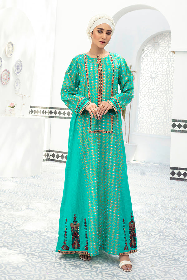 DE21-38-Mix and Match Embroidered paneled Fustaan-1PC