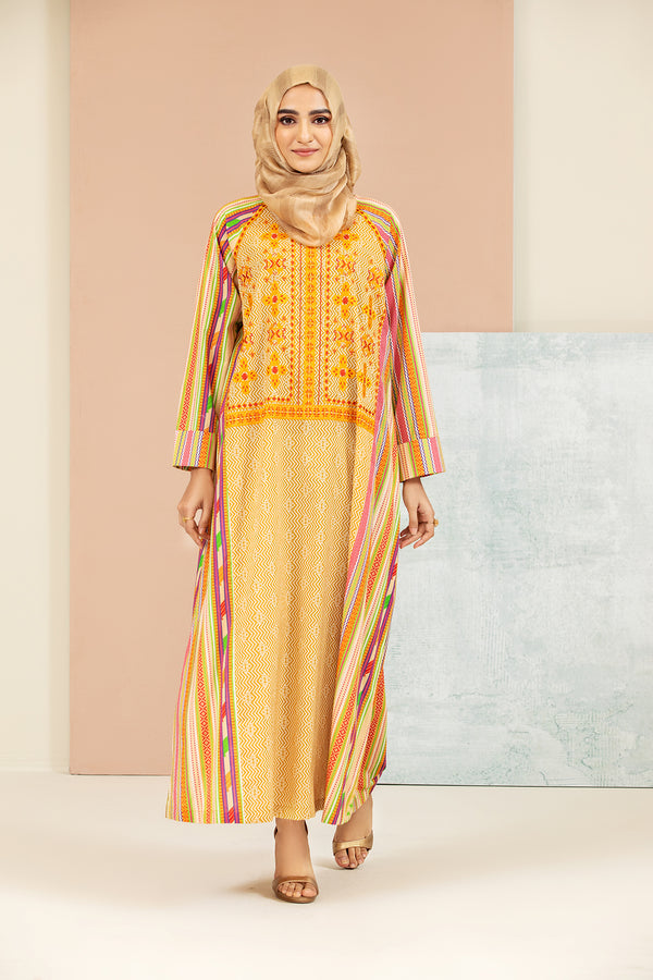 DS21-153-Printed Lawn Fustaan