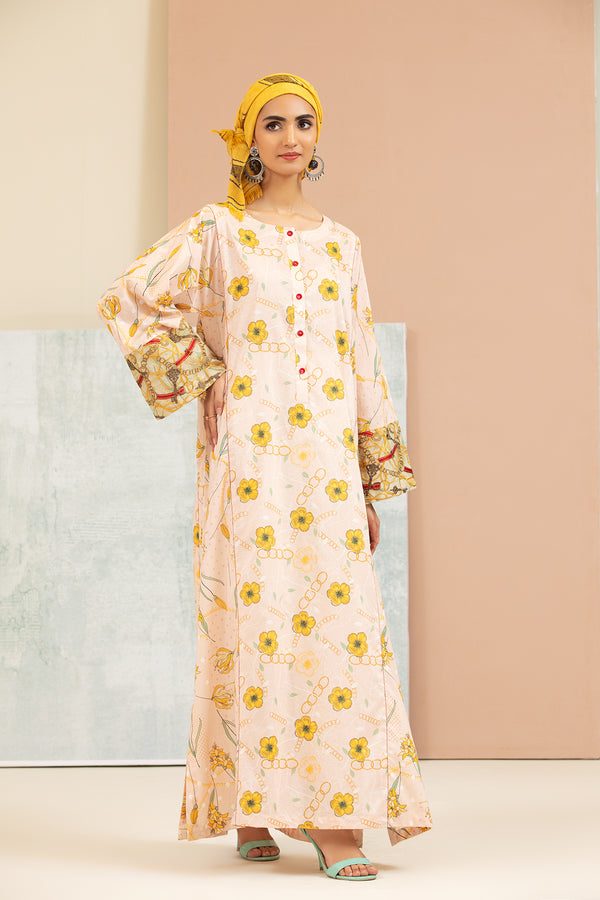 DS21-97 Embroidered Printed Lawn Fustaan