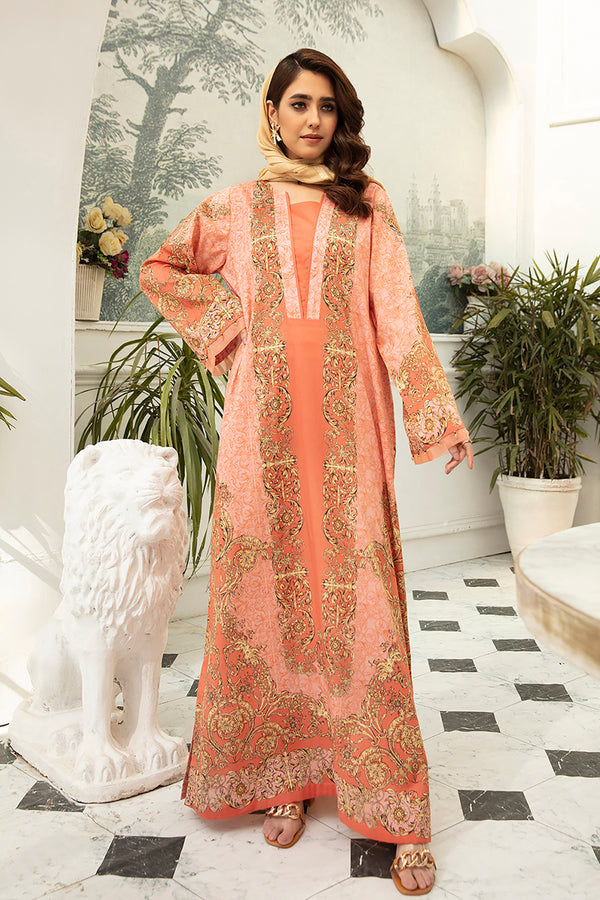 DS22-38-Printed Long Fustaan 1PC