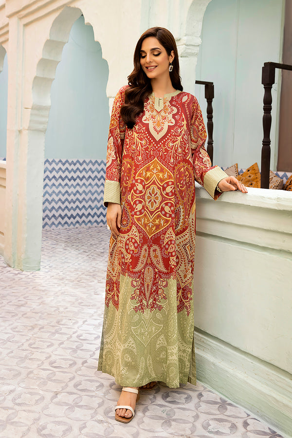 DS22-95- A-Line Printed Fustaan 1PC