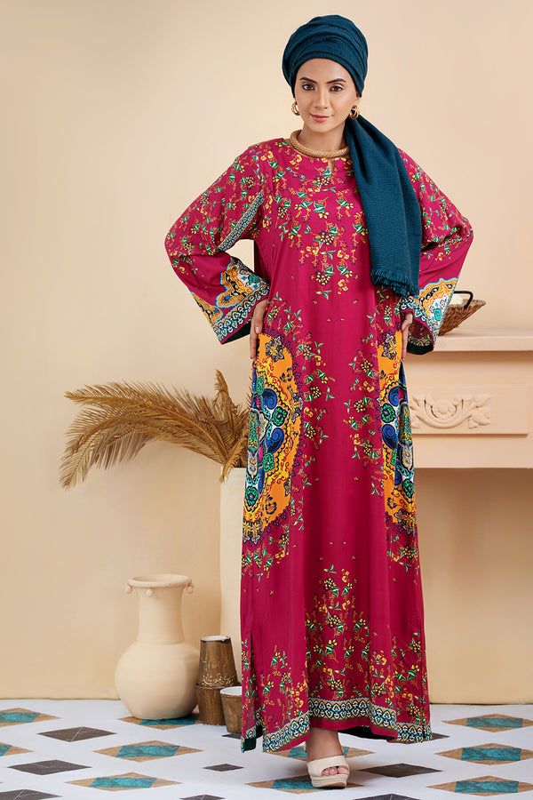 DSW20-07 Printed Stitched Fustaan  1PC