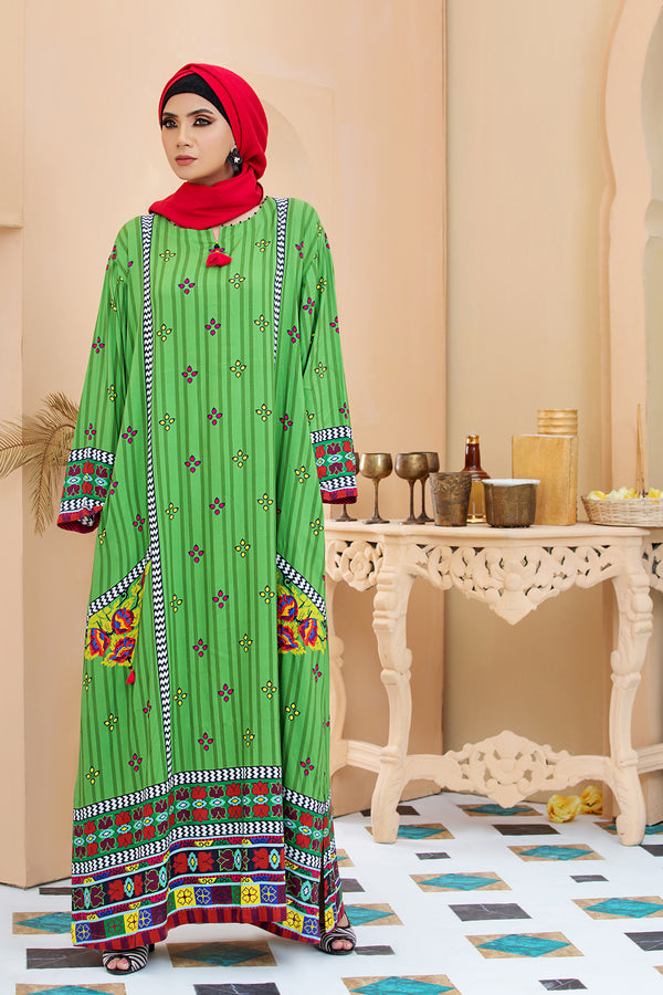 DSW20-10 Printed Stitched Fustaan  1PC