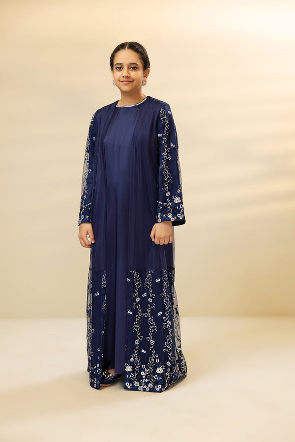 DW22-24-Embroidered Gown Fustaan 2PC