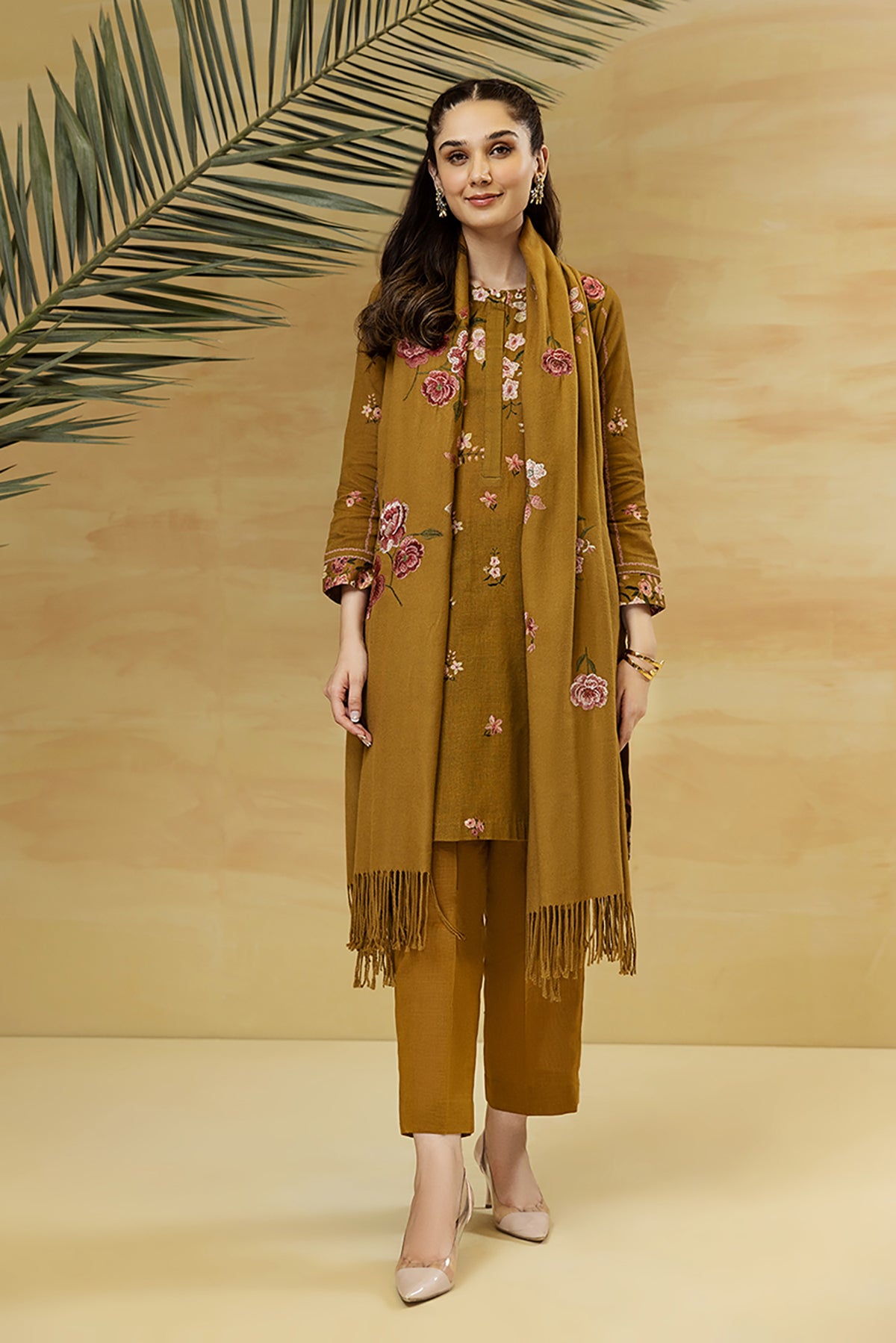Gradient satin trousers - Woman | MANGO OUTLET Pakistan