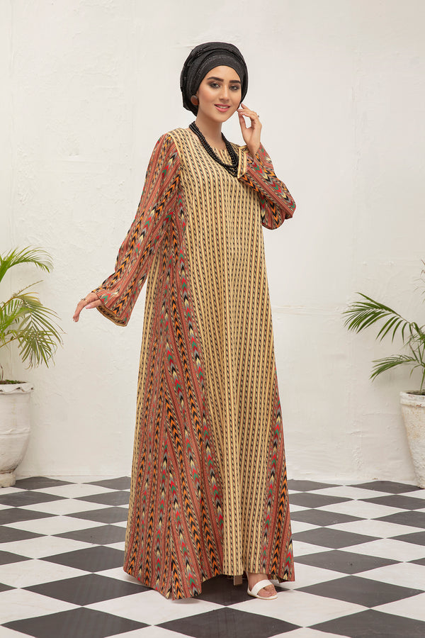 DS21-107-Digital Lawn Stitched Fustaan  1PC